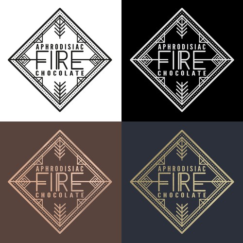 Sacred geometry design with the title 'Chocolate Logo'