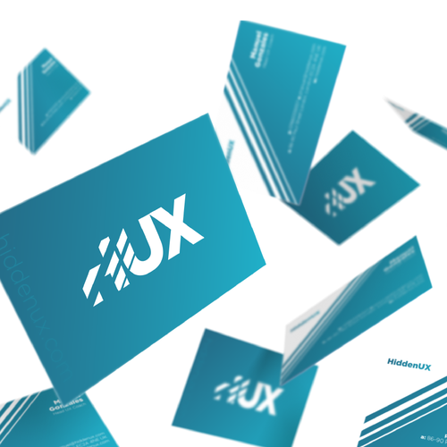 UX design with the title 'HiddenUX Branding HUX'