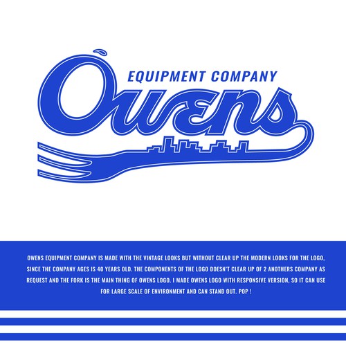Van logo with the title 'Owens Equipment Company'