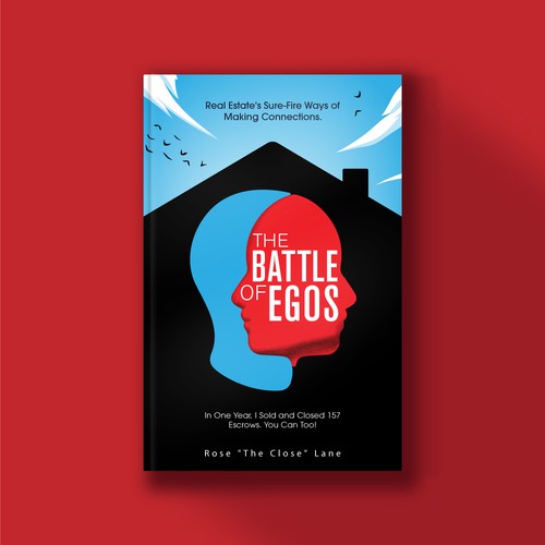 Artsy book cover with the title 'Book cover design'