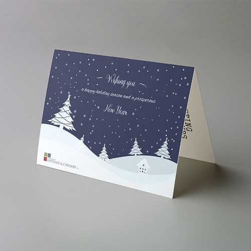 New Year's design with the title 'Holiday Card from Law Firm'
