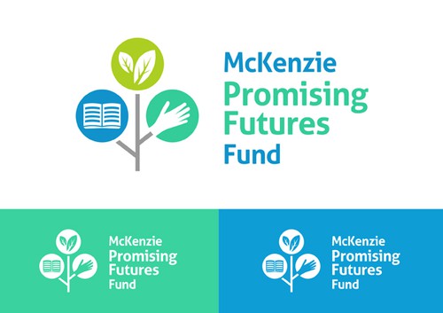 Charity logo with the title 'McKenzie Promising Future Fund'