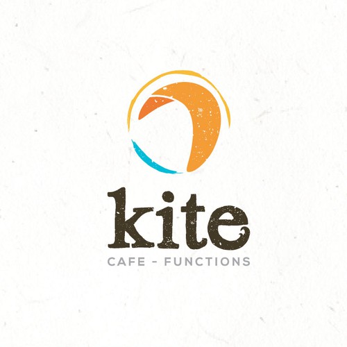 Beach logo with the title 'KITE'