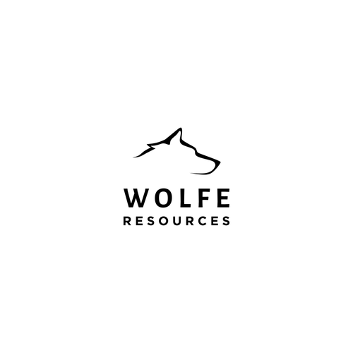 Geology logo with the title 'Minimalist logo for geological experts team: Wolfe Resources'