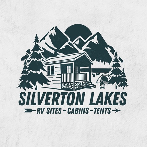 RV logo with the title 'Silverton Lakes RV Resort '