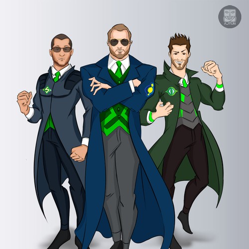 Character illustration with the title 'The Excel League Needs Its Heroes '