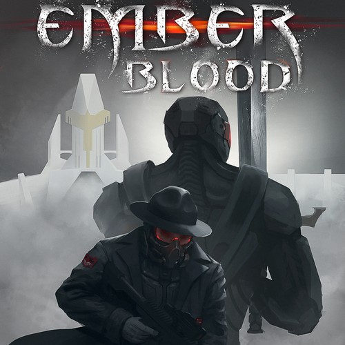 Futuristic book cover with the title 'book cover'