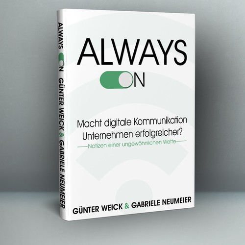 Minimal book cover with the title 'Book cover'