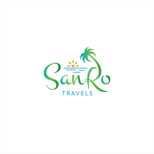 Traveling design with the title 'SanRo Travels'