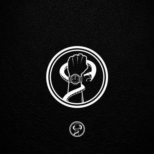 Snake logo with the title 'Logo for a high-end watch brands seller (WristCartel)'
