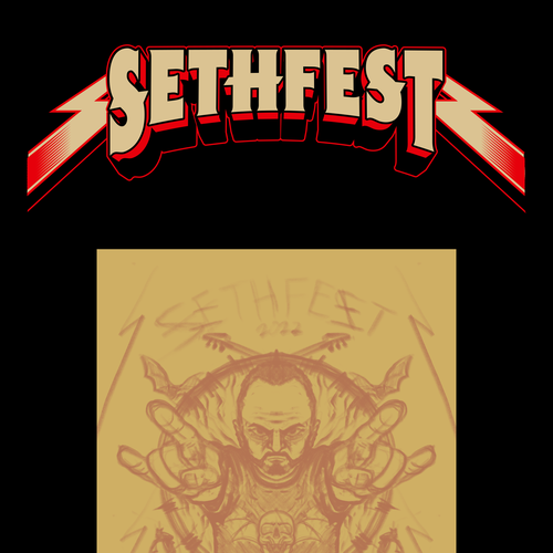 Metal t-shirt with the title 'Poster Design concept'