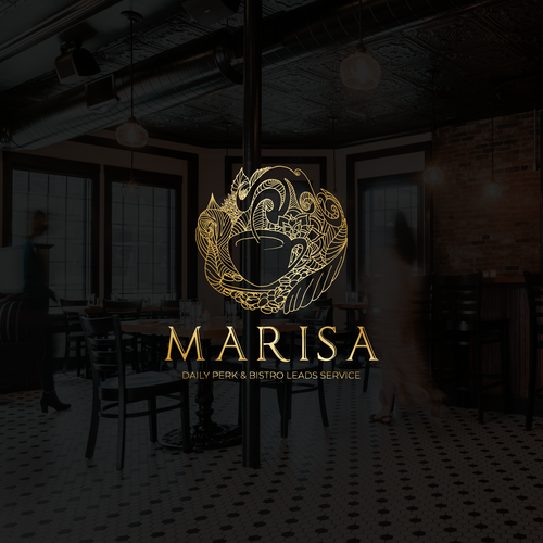 Bistro logo with the title 'Marisa'