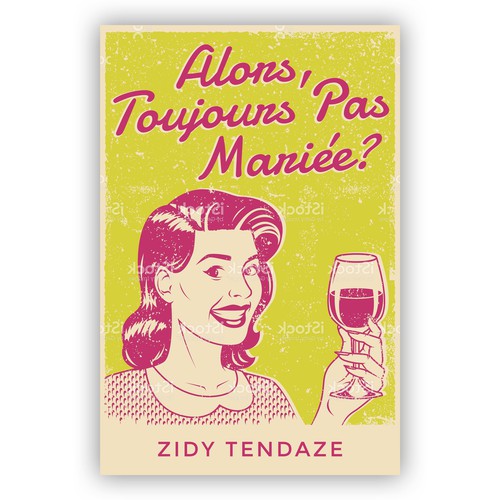 Chick lit design with the title 'Vintage book cover for a chicklit novel'