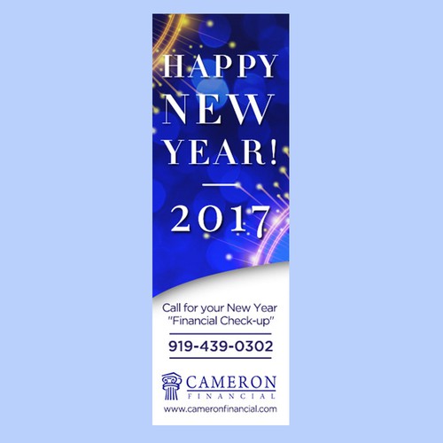 New Year's design with the title 'Banner for Cameron Financial'