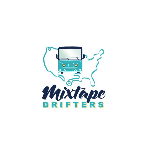 RV logo with the title 'Logo for mixtape drifters'
