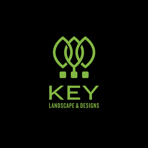 Minimalist logo with the title 'Modern and minimalist design for landscape company'