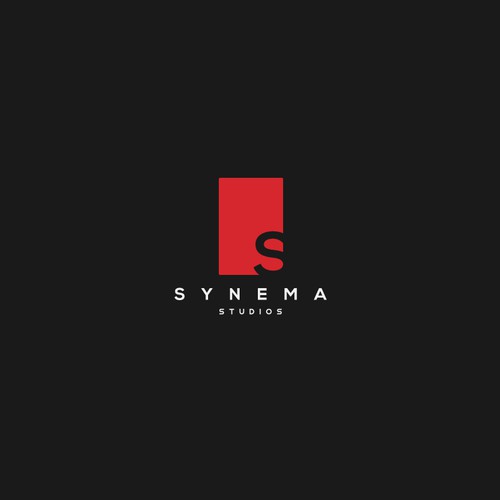 Movie logo with the title 'Synema Studios logo'