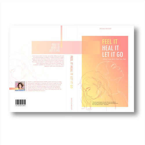 Pastel book cover with the title 'Minimalist and Abstract Book Cover'