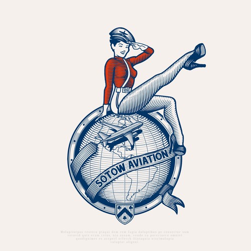 Aviation brand with the title 'Logo for Sotow Aviation'