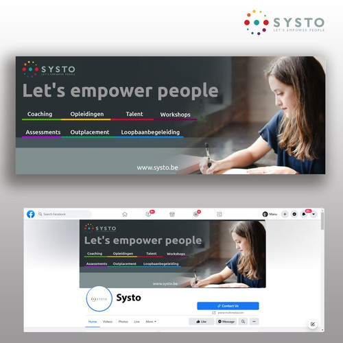 Education design with the title 'Facebook Banner '