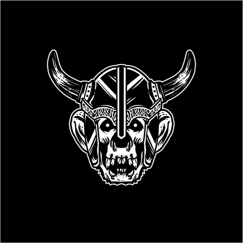 Viking logo with the title 'Logo Concept for Jimpanse'