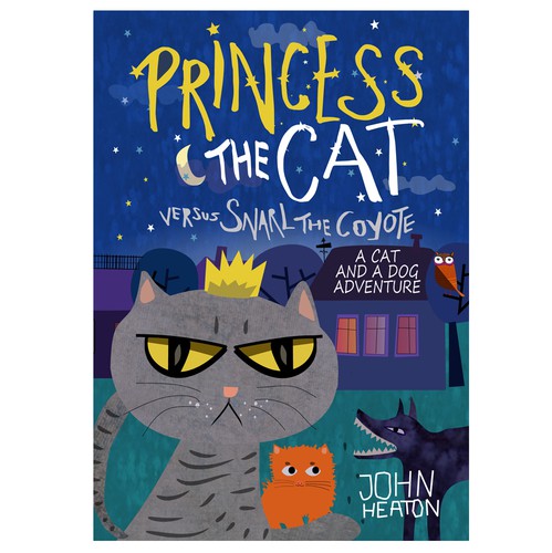 Hand-drawn book cover with the title 'Illustrated Book Cover'