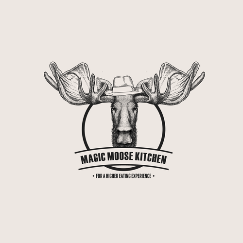 Sketch logo with the title 'Moose sketch.'