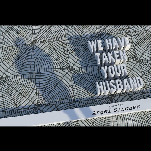 Grayscale design with the title 'Cover design for mystery thriller.'