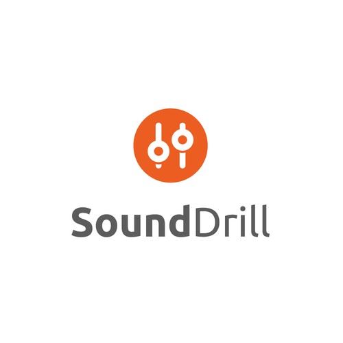 Player logo with the title 'Bold logo design for SoundDrill'