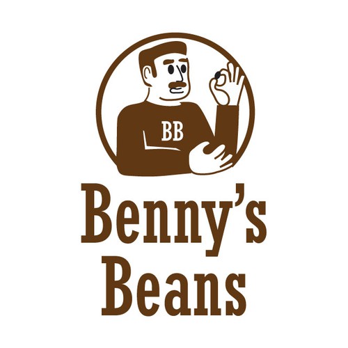 Bean logo with the title 'Coffee Brand'