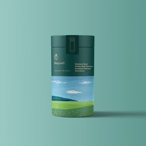 Tea packaging with the title 'Packaging design for tea connoisseurs'