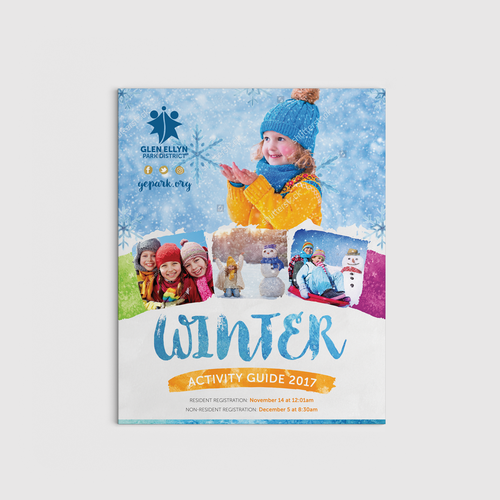 Guide design with the title 'Cover design'