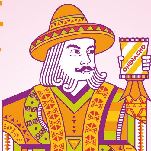 Playing card design with the title 'King of Nacho'