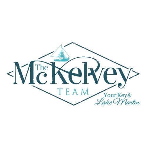 Boat logo with the title 'Vintage styled logo for real estate on lake'