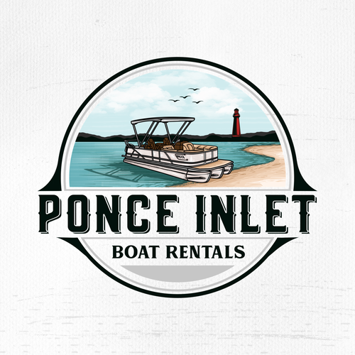 Summer paradise logo with the title 'Ponce Inlet Boat Rentals'