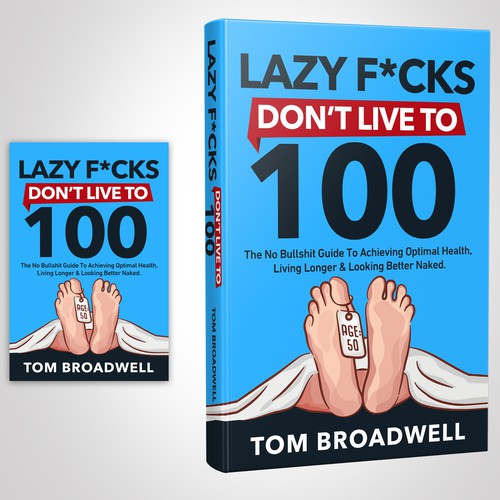 Health book cover with the title 'Simple cover illustration graphic but has a great impact when someone sees it for the first time.'