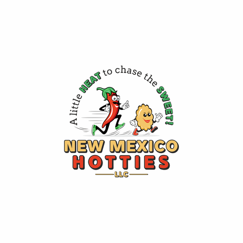 Cartoon brand with the title 'Food & Drink, Logo for New Mexico cookie'