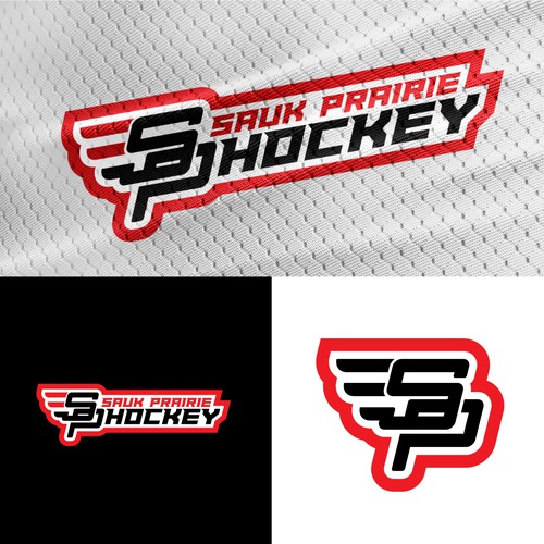 Team jersey logo with the title 'Winner of Sauk Prairie Contest'