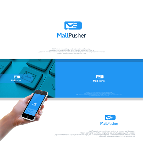 Mailbox logo with the title 'MailPusher '