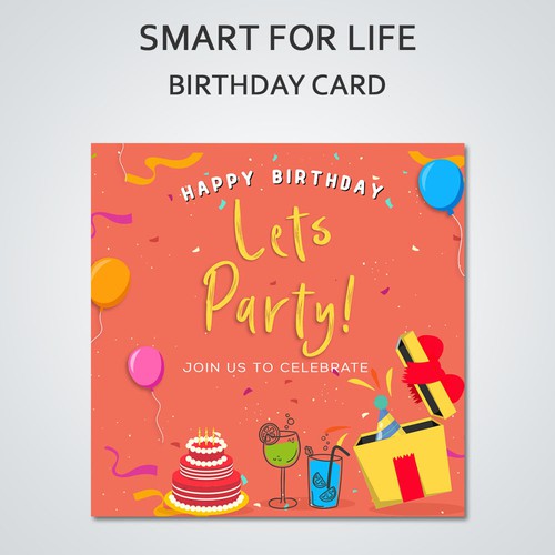 Birthday design with the title 'Birthday Card'