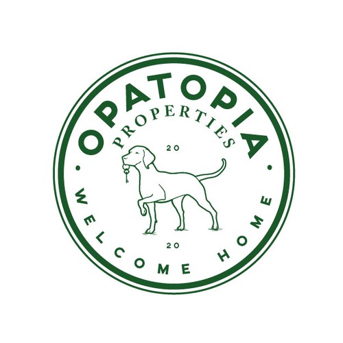 Dog brand with the title 'Simple & friendly logo'