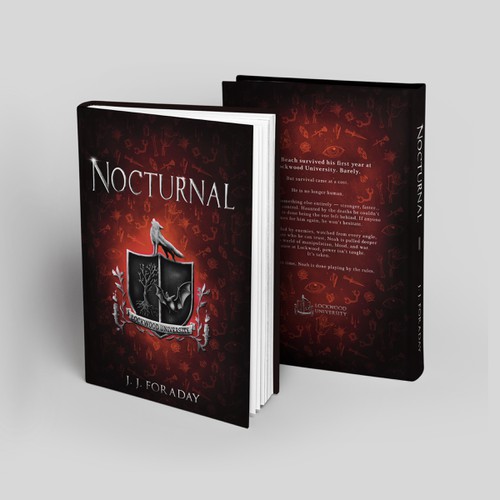 Red book cover with the title 'Nocturnal'