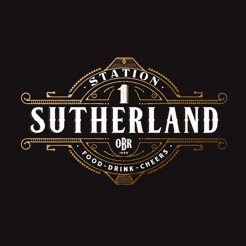 Emblem design with the title 'Logo Design fr Sutherland'