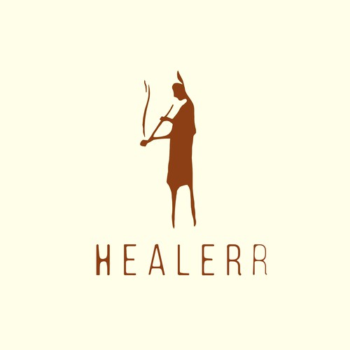 Weed design with the title 'Logo HEALERR (Selling Hemp)'