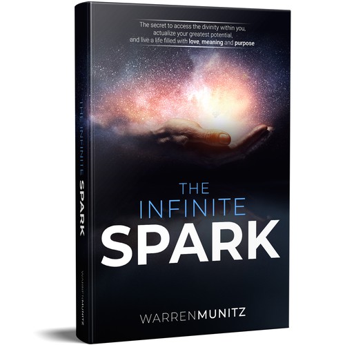 Self-help book cover with the title 'The Infinite Spark'