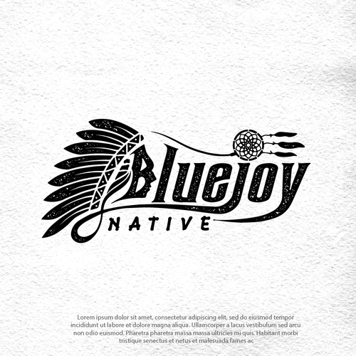 Indian design with the title 'BLUEJOY'