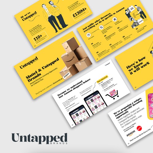 Pitch deck design with the title 'Pitch Deck'