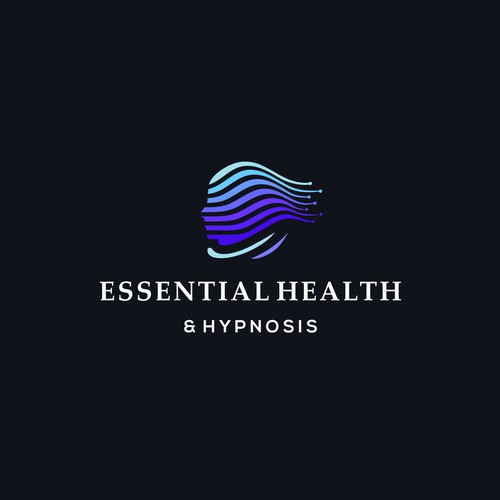 Head logo with the title 'Logo for hypnosis company'