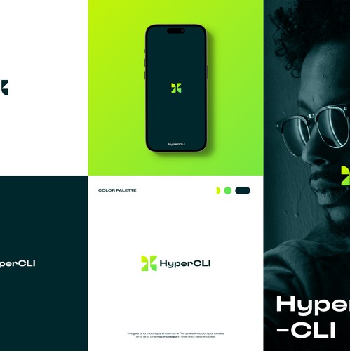 Creative design with the title 'Logo for cutting edge AI Agent platform'