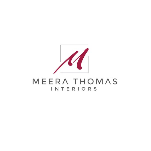 Household interior design logo with the title 'Meera Thomas'